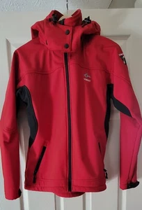 Scandinavian Explorer Women Red Hoodie Jacket Size M - Picture 1 of 6