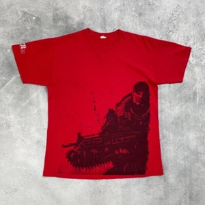 Vintage 2008 Gears of War 2 Video Game Epic Games Promo T Shirt Red Size L - Picture 1 of 24