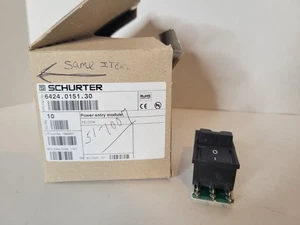 10 Piece Lot S C H U R T E R Power Entry Modules 6424.0151.30 - Afbeelding 1 van 4