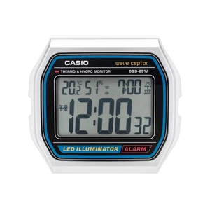 Casio Wave Ceptor DQD-851J-8JF Alarm Clock Thermo Hygro Japan Radio Control - Picture 1 of 7
