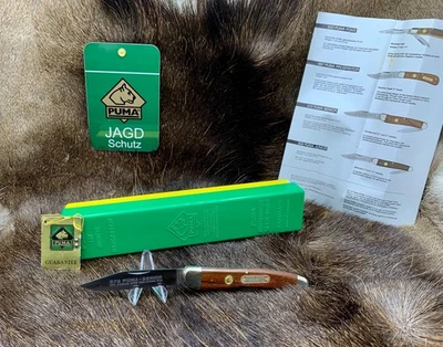 Cuchillo Puma Senior 1975 vintage 572 asas Jacaranda como nuevo en caja GY etiqueta P289 Foto 1 de 4