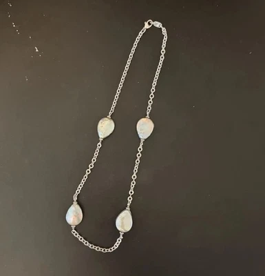 "Collar Judith Ripka de plata de ley y perlas barrocas blancas, 17""" Foto 1 de 4