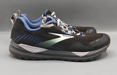 Brooks Cascadia 15 GTX Running Shoes Women's 10 B Black Blue Gore-Tex Sneakers - Image 1 of 4