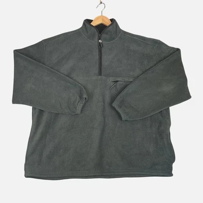 Prospirit Para Hombres 2XL Pullover Verde Grueso Vellón Media Cremallera Exterior Senderismo Chaqueta Foto 1 de 4