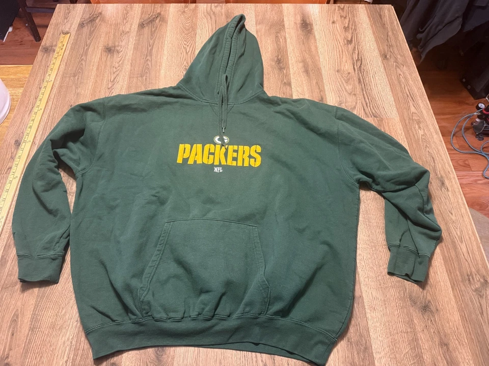 Ropa del equipo de la NFL Sudadera con capucha para hombre Grande Green Bay Packers Sudadera Pullover Foto 1 de 4