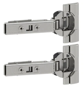 Pair cushioned hinge 110° Blum UTRUSTA with base - Picture 1 of 1