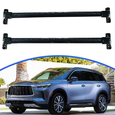 Black Roof Rack Crossbars Cross Bars for Infiniti QX60 2022-2025 accessories Foto 1 de 4