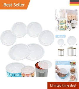 Hochwertige PE Dosendeckel - 6 Stück für frische Tierfutteraufbewahrung - Bild 1 von 9