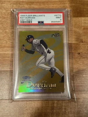Fleer Brilliants Ray Durham 1999 24 k/24 PSA 9 Pop 2 Foto 1 de 3