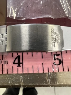 Autêntica😁Nova Pulseira de Relógio Orient Aço Inoxidável OEM 21 mm😱com Pintas! - Imagem 1 de 4