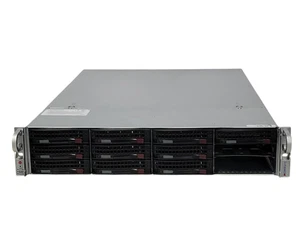 SuperMicro 826-9 2U 2x Xeon E5-2620v2 32GB 2x PSU, LSI MR SAS 9240-4i, 3.5" _ - Picture 1 of 10