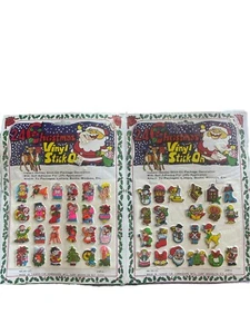 VTG Christmas Puffy Vinyl Stickers 46 Commodore 2 Pages Taiwan Scrapbooking - Picture 1 of 3
