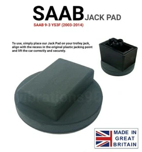 SAAB 93 9-3 Jack Pad Anti-Slip Rubber Trolley Jack Adapter Pad - High Quality - Picture 1 of 12