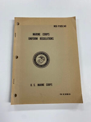 KAA) United States US Marine Corps USMC Uniform Guide 1976 PB Cold War Era - Image 1 of 3