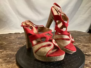 Gomax Women’s Heels Red Size 9 - Picture 1 of 9