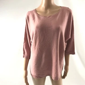 New York & Company Mujer L Pulóver Suéter Rosa Cuello Cuchara Mangas Dolman Nuevo - Imagen 1 de 5