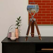 Brown Table Tripod Lamp LED Desk Bedside Lamp  Lighting Light Home Decor Gift