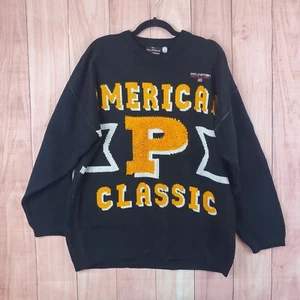 Vintage Polo Jean Co Polo Sport Sweater Sz XL / 2XL Patch Logo Spell Out - Picture 1 of 9