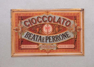 Targa Pubblicitaria da collezione Cioccolato Beata e Perrone Modernariato - Foto 1 di 1