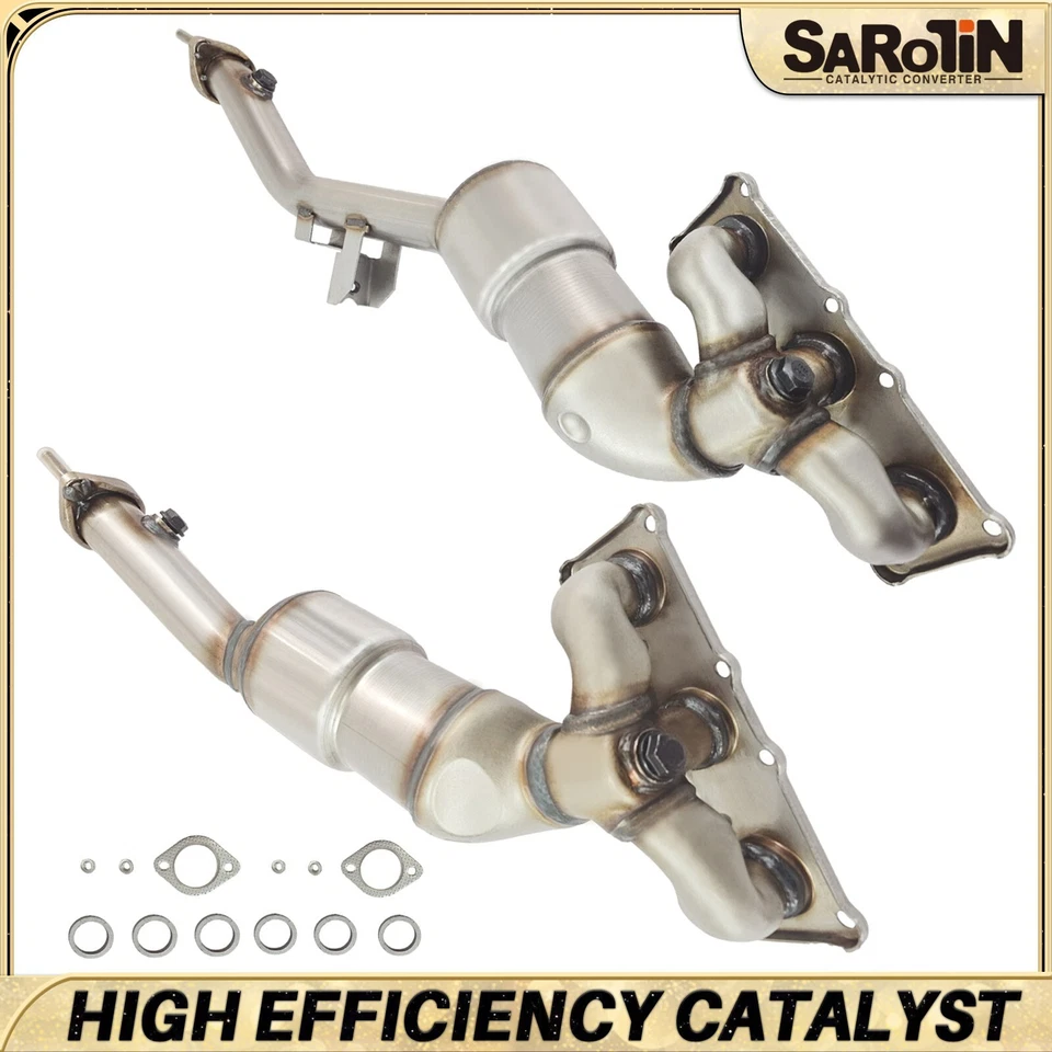 2x Catalytic Converter for BMW X3 2007 2008 2009 2010 3.0L EPA Foto 1 de 4