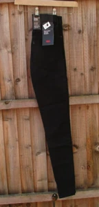 Ladies Levis Jeans Premium Mile High Super Skinny Black 25" Waist 32" Leg BNWTs - Picture 1 of 20