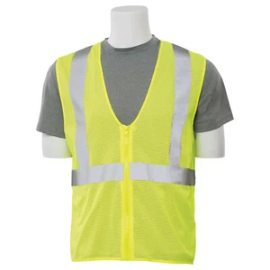 Limette Netz Reißverschluss Sicherheitsweste (Klasse 2, Medium, ohne Taschen) - Bild 1 von 4