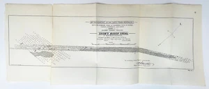 1895 Map of Improvement of Cape Fear River North Carolina Snow's Marsh Shoal. - Picture 1 of 1