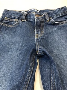 Cat & Jack Boys Relaxed Straight Leg Dark Blue Jeans Sz 6 NWT - Picture 1 of 3