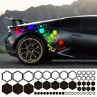 52Pcs Car Body Decals Large Small Combination Hexagonal Stickers DIY Decoration