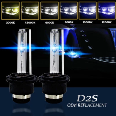 2 x D2S D2C 35W Xenon Headlight Bulb HID Kits 85122 66040 For BMW AUDI MERCEDES - Image 1 of 4