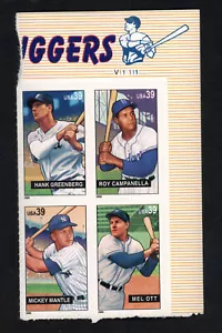 SCOTT 4080-8 2006, 39 CENT BASEBALL SLUGGERS ISSUE PB OF 4 MNH VF! - Picture 1 of 2
