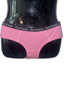 Juicy Couture Bikini Panty Sissy Underwear Pink Black Hipster Size Medium - Picture 1 of 3