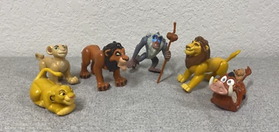 The Lion King Burger King Toys Lot Rafiki Mufasa Scar Pumbaa Nala Simba Timon - Изображение 1 из 4