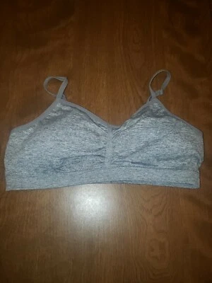 Sujetador elástico deportivo gris talla grande 14 para niñas Foto 1 de 3