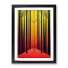 Forest Art Deco No.7 Wall Art Print Framed Canvas Picture Poster Decor