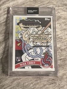 Topps Project 2020 Mike Trout By Ermsy 4 Based Off 2011 Design Rookie - Picture 1 of 2