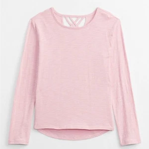 NWOT Old Navy Kids ForeverSoft Criss-Cross T Shirt Pink Size Large B9 - Picture 1 of 4