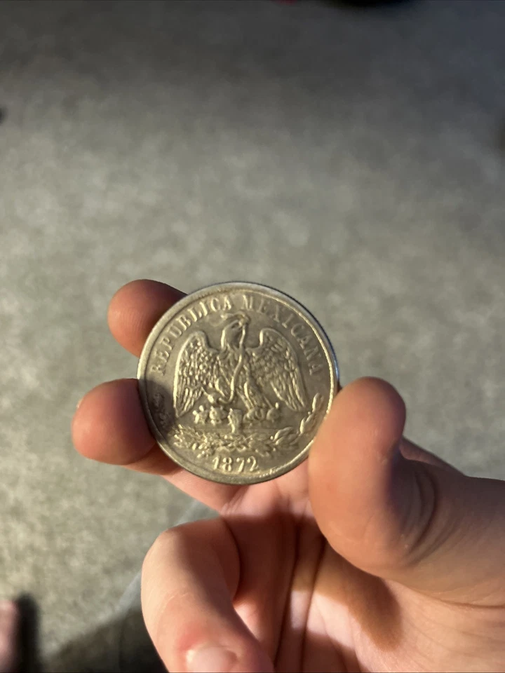 1872 Mexico Mexican Un Peso M0 Silver Coin - Image 1 of 4