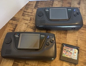 (2) Sega Game Gear Handheld Gaming Console for Parts/Repair Only w/Sonic 2 Game - Picture 1 of 8