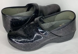 Zuecos antideslizantes Dansko XP 2.0 para mujer EU 41 US 10.5 M púrpura negro filigrana floral - Imagen 1 de 7