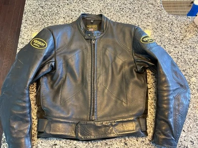 Vanson MK2 Sportrider Motorcycle Jacket Perforated Men's Size 44 USA Handmade - Image 1 of 4