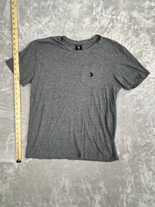 U.S. Polo Assn. T Shirt Uomo Taglia S Girocollo Grigio Cotone - Foto 1 di 6