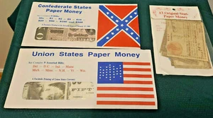LOT OF 3 UNIQUE SETS UNITED STATES PAPER MONEY REPRODUCTIONS - Picture 1 of 4