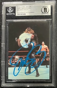 MANKIND MICK FOLEY SIGNED 1999 SMACKDOWN #43 COMIC IMAGES BECKETT 498 - Picture 1 of 2