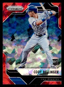 2017 Panini Chronicles #2 Cody Bellinger Red Cracked Ice 75 Prizm NMMT