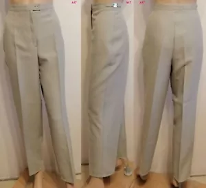 C&A Stoffhose Damen Freizeithose Bundfaltenhose khaki 100% Polyester Gr.21 - Bild 1 von 4