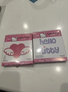 Sizzix Original Large Bigz Die Cut Set Of 2 Phrase, Hello Kitty  #655804 𐀫 - Picture 1 of 3