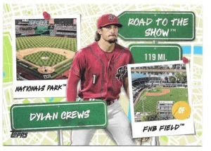 2024 Topps Pro DeBut DYLAN CREWS Road to the Show - Harrisburg Senators- #RTTS-8 - Imagen 1 de 1