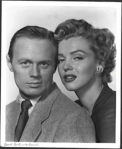 Richard Widmark + Marilyn Monroe foto vintage originale Hollywood splendido film - Foto 1 di 2