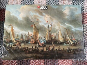 Rompecabezas Jumbo 3000 piezas - SHAM FIGHT ON THE RIVER - ABRAHAM STORCK - NUEVO - Imagen 1 de 6